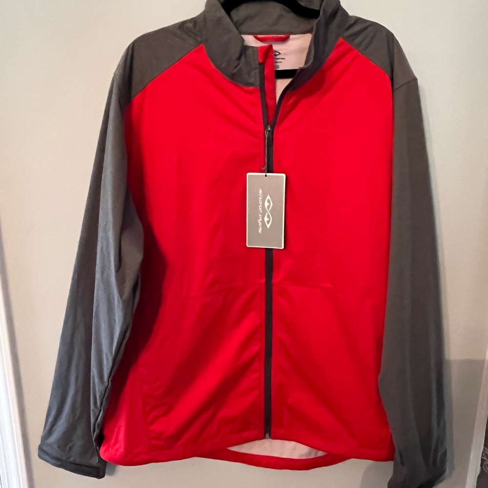 Snake Eyes Red and Gray Full-Zip Jacket